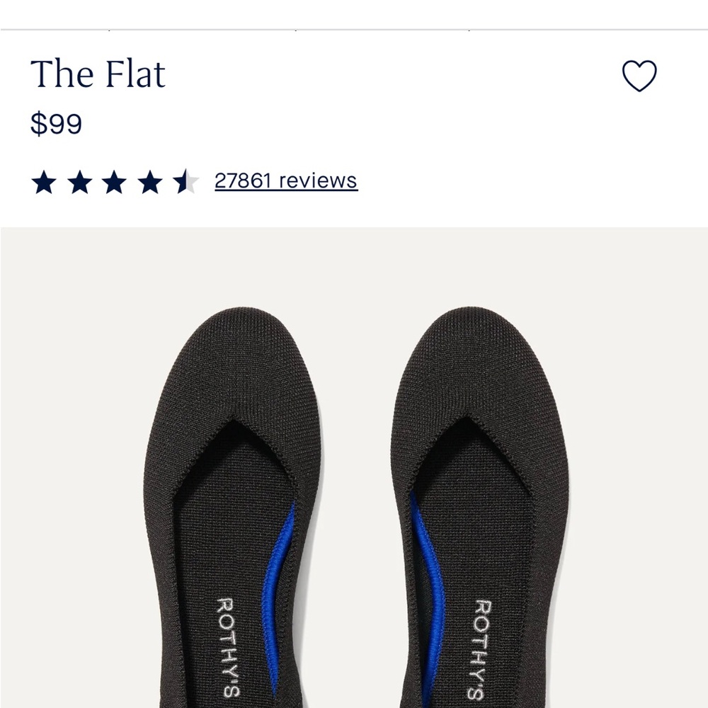 Rothy's Solid Black Women's Flats